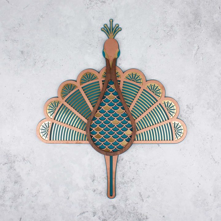 wanddeko-the-peacock